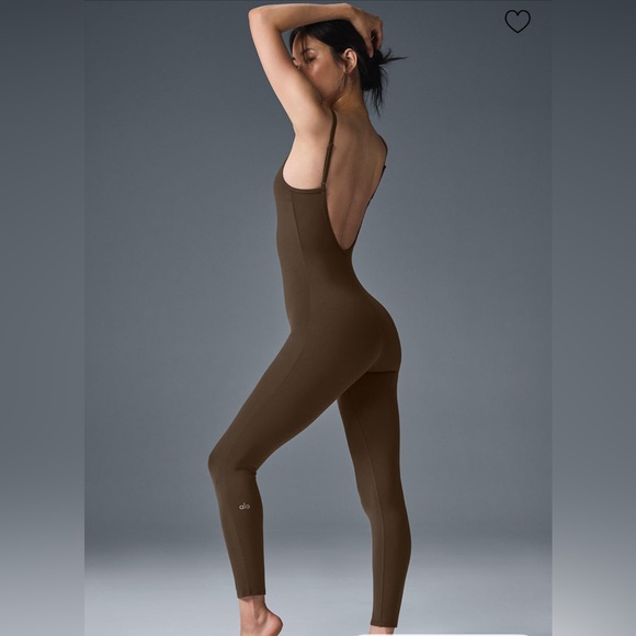 ALO Yoga Brown Jumpsuit - Picture 1 of 8